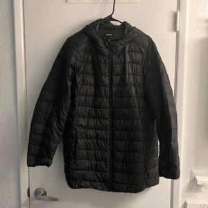Torrid Black Nylon Packable Puffer Coat size 1